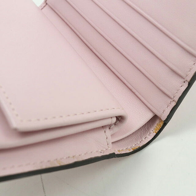 中古 フェンディ 二折財布 レディース ブランド FENDI エフイズフェンディ 8M0387 ピンク 財布 USDFE107427011