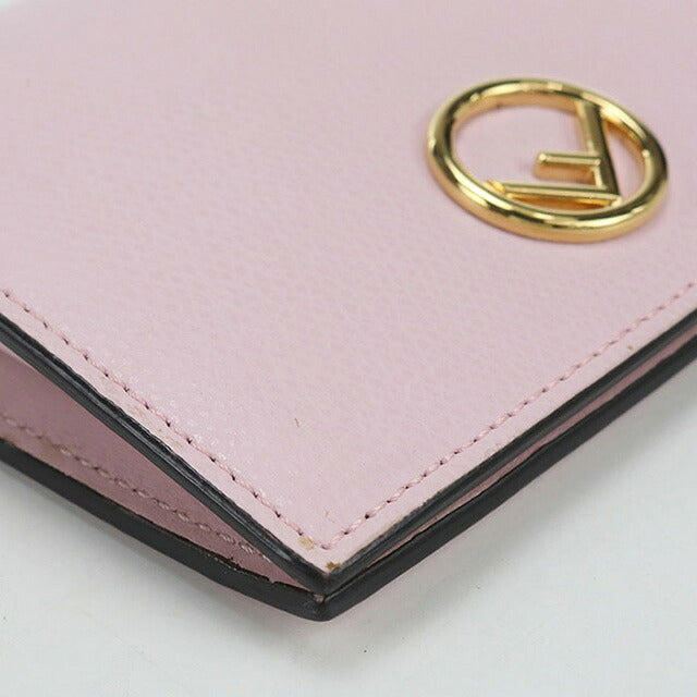 中古 フェンディ 二折財布 レディース ブランド FENDI エフイズフェンディ 8M0387 ピンク 財布 USDFE107427011