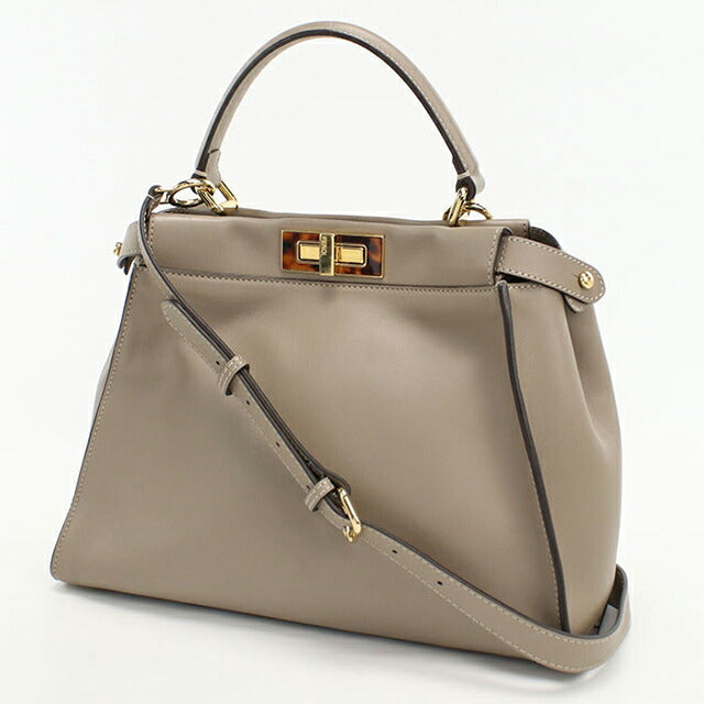 中古 フェンディ ハンドバッグ レディース ブランド FENDI ピーカブー 2WAY 8BN290 グレー USDFE107467011