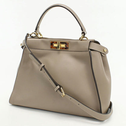 中古 フェンディ ハンドバッグ レディース ブランド FENDI ピーカブー 2WAY 8BN290 グレー USDFE107467011