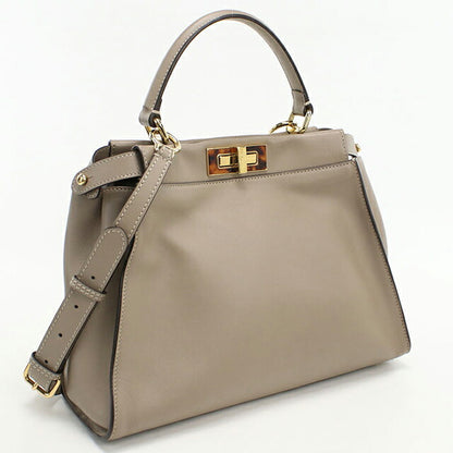 中古 フェンディ ハンドバッグ レディース ブランド FENDI ピーカブー 2WAY 8BN290 グレー USDFE107467011