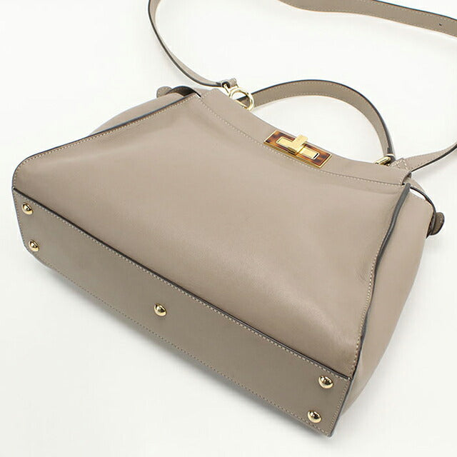 中古 フェンディ ハンドバッグ レディース ブランド FENDI ピーカブー 2WAY 8BN290 グレー USDFE107467011