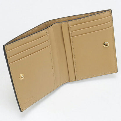 中古 フェンディ 二つ折り財布 二折財布 レディース ブランド FENDI 8M0468 ベージュ 財布 USDFE107849011