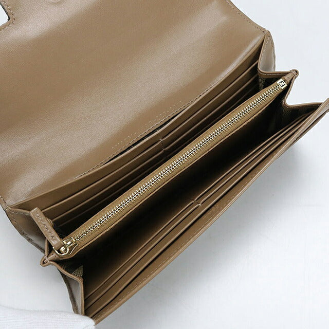 中古 フェンディ 長財布二折 レディース ブランド FENDI バゲット コンチネンタル財布 8M0251 A98P ブラウン USDFE108452011