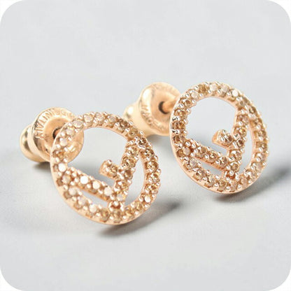 中古 フェンディ ピアス レディース ブランド FENDI エフイズフェンディ ゴールド アクセサリー USDFE108731011