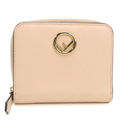 中古 フェンディ 二つ折り財布 二折財布 レディース ブランド FENDI エフ イズ フェンディ 8M0407 ピンク USDFE108814011