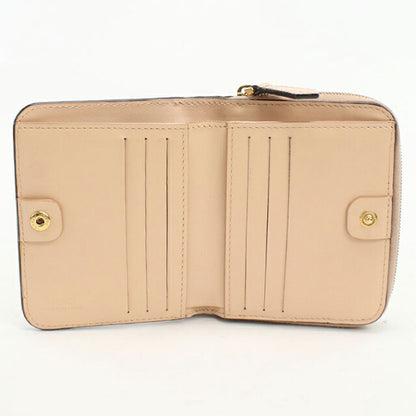 中古 フェンディ 二つ折り財布 二折財布 レディース ブランド FENDI エフ イズ フェンディ 8M0407 ピンク USDFE108814011