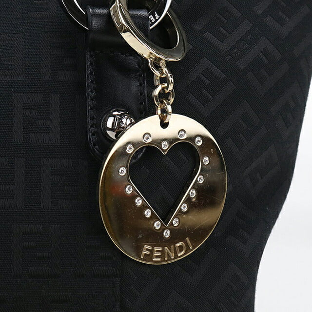 中古 フェンディ トートバッグ レディース ブランド FENDI ズッキーノ レザー 8BH196 ブラック USDFE109945011