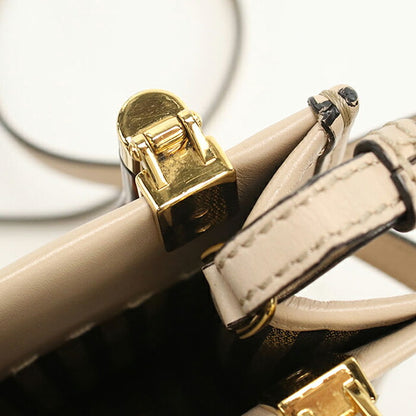 二手芬迪手提包女士品牌 FENDI Sunshine Shopper Mini 2WAY 8BS051 米色 USDFE110595011