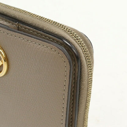 二手芬迪双折钱包 双折钱包女式品牌 FENDI F is Fendi 皮革 8M0407 米色 USDFE110618011