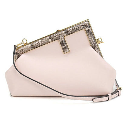 二手芬迪 单肩包 女士品牌 FENDI First 小号 8BP129 粉色 USDFE111000011