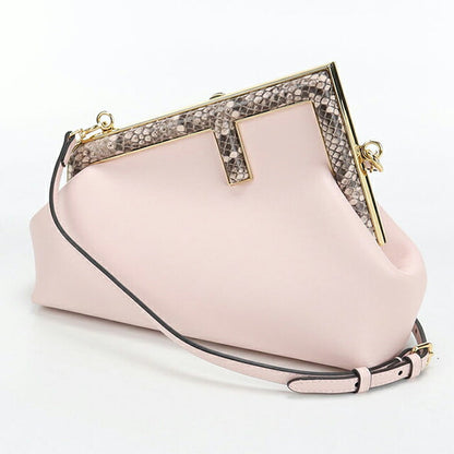 二手芬迪 单肩包 女士品牌 FENDI First 小号 8BP129 粉色 USDFE111000011