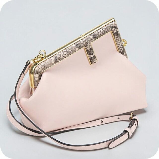 二手芬迪 单肩包 女士品牌 FENDI First 小号 8BP129 粉色 USDFE111000011