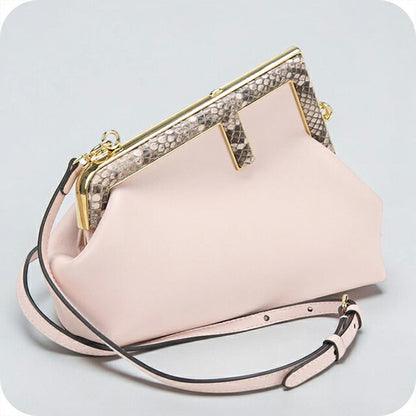 二手芬迪 单肩包 女士品牌 FENDI First 小号 8BP129 粉色 USDFE111000011