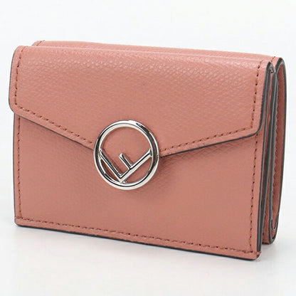 二手芬迪三折钱包三折钱包女士品牌FENDI F is Fendi 8M0395粉红色USDFE111085011