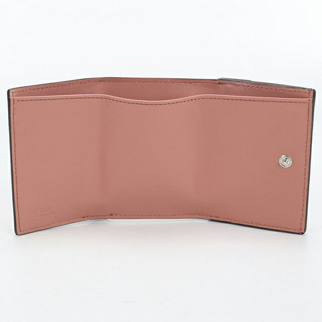 二手芬迪三折钱包三折钱包女士品牌FENDI F is Fendi 8M0395粉红色USDFE111085011