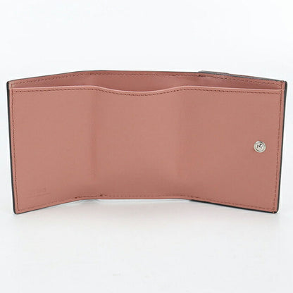 二手芬迪三折钱包三折钱包女士品牌FENDI F is Fendi 8M0395粉红色USDFE111085011