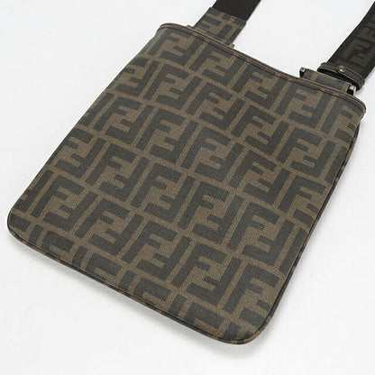 中古 フェンディ 斜め掛け ショルダーバッグ レディース ブランド FENDI ズッカ ショルダーバッグ 7VA214 ブラウン USDFE112367011