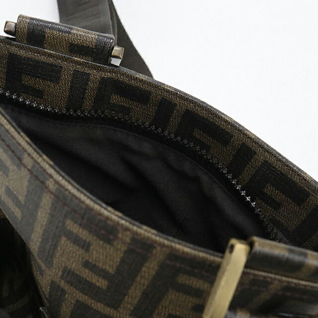 中古 フェンディ 斜め掛け ショルダーバッグ レディース ブランド FENDI ズッカ ショルダーバッグ 7VA214 ブラウン USDFE112367011