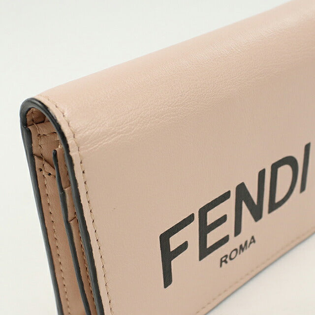 中古 フェンディ 二つ折り財布 二折財布 レディース ブランド FENDI フェンディ ローマ スモール 8M0420 ピンク USDFE112706011