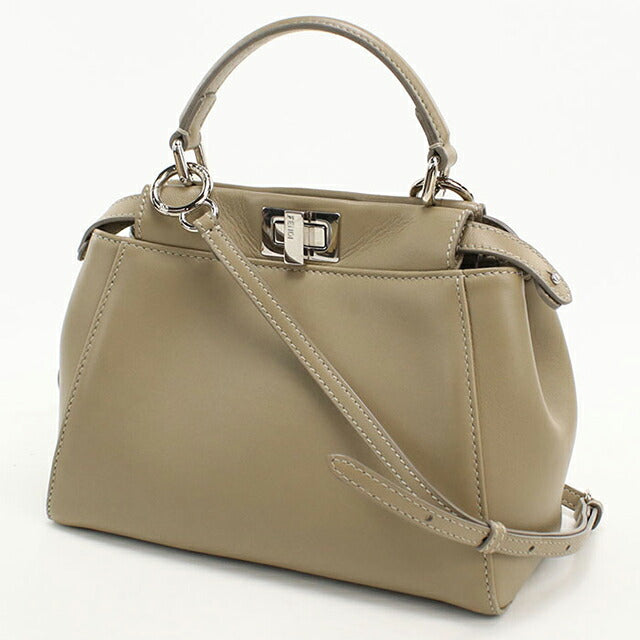 中古 フェンディ ハンドバッグ レディース ブランド FENDI ピーカブー 2WAY 8BN244 ベージュ USDFE112889011