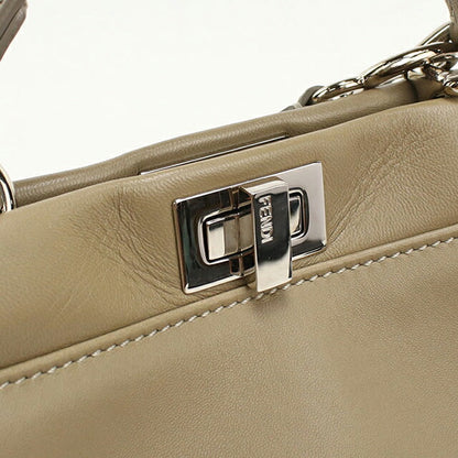 中古 フェンディ ハンドバッグ レディース ブランド FENDI ピーカブー 2WAY 8BN244 ベージュ USDFE112889011