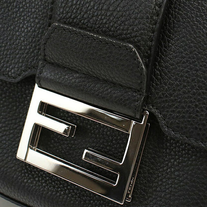 中古 フェンディ 斜め掛け ショルダーバッグ メンズ ブランド FENDI FFマグネットクラスプ ダブルバゲット 7VA649 ブラック USDFE112919011