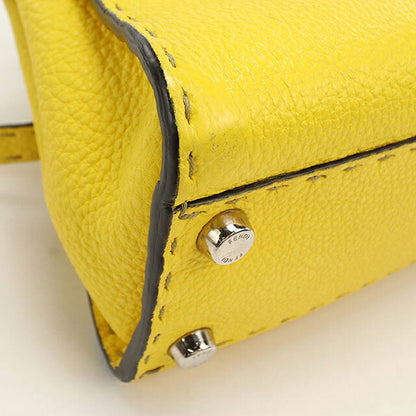 中古 フェンディ ハンドバッグ レディース ブランド FENDI ピーカブー ミニ 2WAY 8BN244 イエロー USDFE113553011