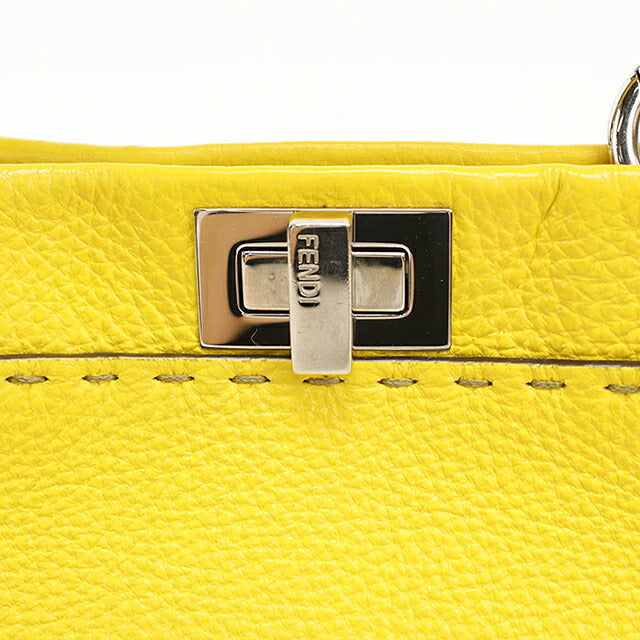 中古 フェンディ ハンドバッグ レディース ブランド FENDI ピーカブー ミニ 2WAY 8BN244 イエロー USDFE113553011
