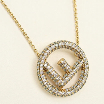 中古 フェンディ ネックレス レディース ブランド FENDI エフ イズ フェンディ 8AG760 ゴールド アクセサリー USDFE113760011