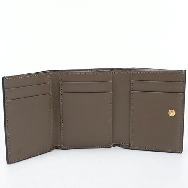 中古 フェンディ 三つ折り財布 三折財布 レディース ブランド FENDI FFダイヤモンド 8M0480 ブラウン USDFE113894011