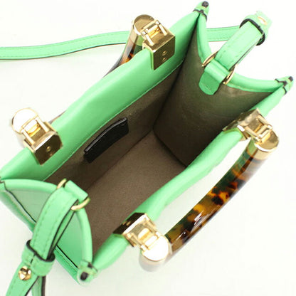 フェンディ ハンドバッグ レディース ブランド FENDI  サンシャイン ショッパー ミニ 2WAY 8BS051 グリーン USDFE113964011