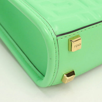 フェンディ ハンドバッグ レディース ブランド FENDI  サンシャイン ショッパー ミニ 2WAY 8BS051 グリーン USDFE113964011