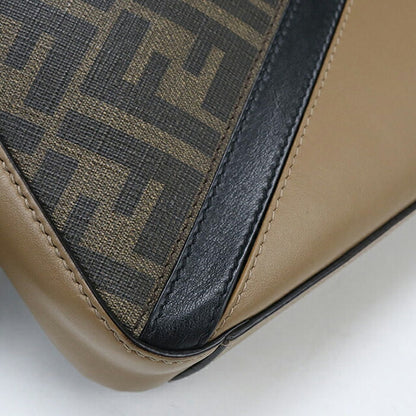 中古 フェンディ ショルダーバッグ メンズ ブランド FENDI ダイアゴナル カメラケース 7M0286 ブラウン USDFE114121011