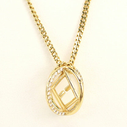 中古 フェンディ ネックレス レディース ブランド FENDI エフ イズ フェンディ ゴールド アクセサリー USDFE114182011