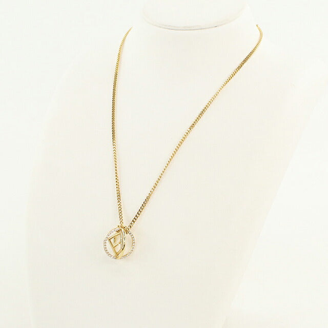 中古 フェンディ ネックレス レディース ブランド FENDI エフ イズ フェンディ ゴールド アクセサリー USDFE114182011