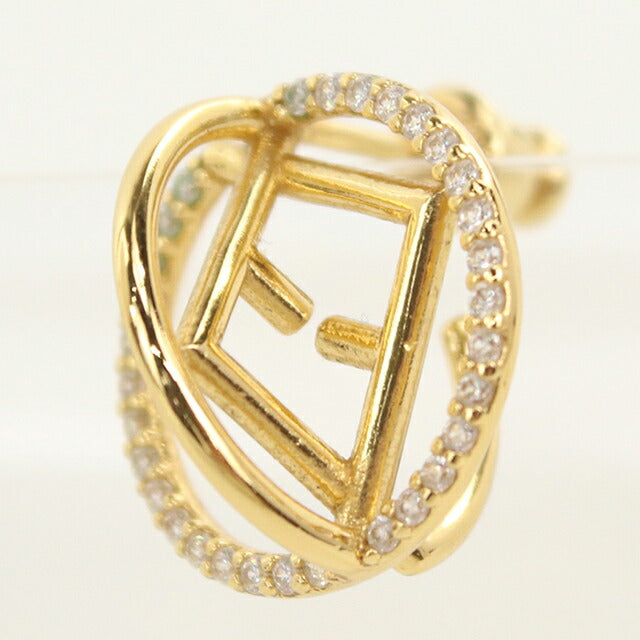 中古 フェンディ ピアス レディース ブランド FENDI エフ イズ フェンディ ゴールド アクセサリー USDFE114183011
