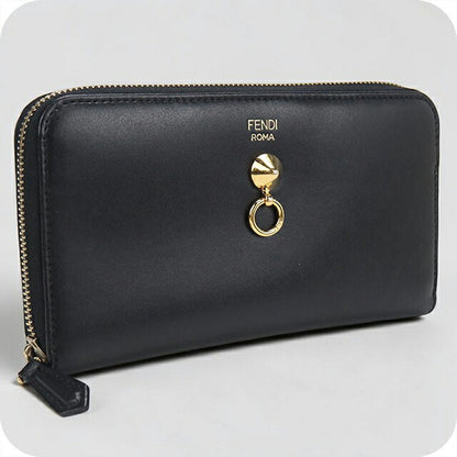 中古 フェンディ 長財布ラウンドファスナー レディース ブランド FENDI 長財布ラウンドファスナー 8M0299 ブラック USDFE114582011