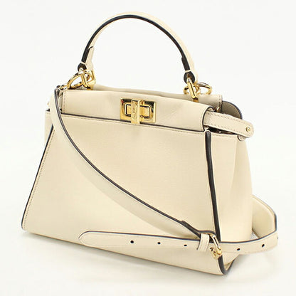 中古 フェンディ ハンドバッグ レディース ブランド FENDI ピーカブー 2WAY 8BN244 ホワイト USDFE114665011