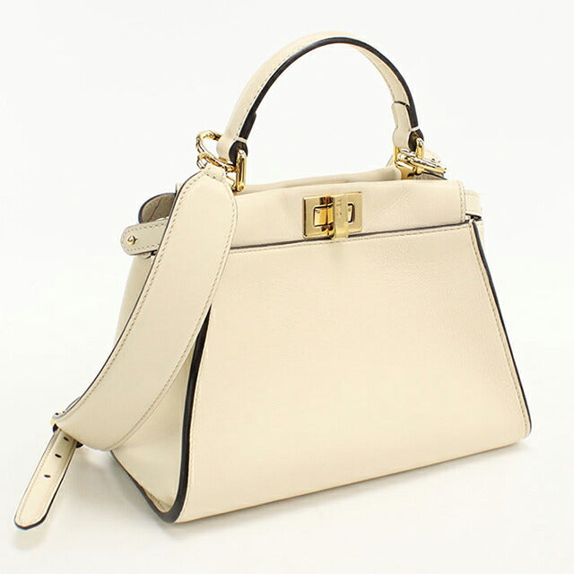 中古 フェンディ ハンドバッグ レディース ブランド FENDI ピーカブー 2WAY 8BN244 ホワイト USDFE114665011