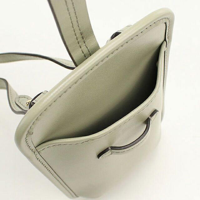 中古 フェンディ ショルダーバッグ ユニセックス ブランド FENDI オーロック フォンポーチ レザー 7AS131 グリーン USDFE114859011