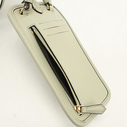 中古 フェンディ ショルダーバッグ ユニセックス ブランド FENDI オーロック フォンポーチ レザー 7AS131 グリーン USDFE114859011