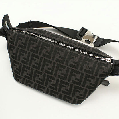 中古 フェンディ ボディバッグ メンズ ブランド FENDI ズッカ 7VA526 ブラック USDFE114932011