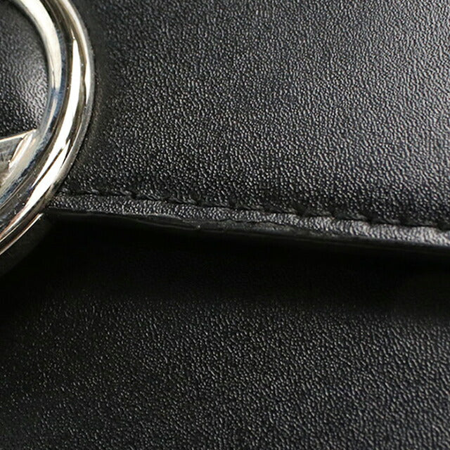 中古 フェンディ チェーンウォレット レディース ブランド FENDI エフイズフェンディ 8BS006 ブラック USDFE115313011