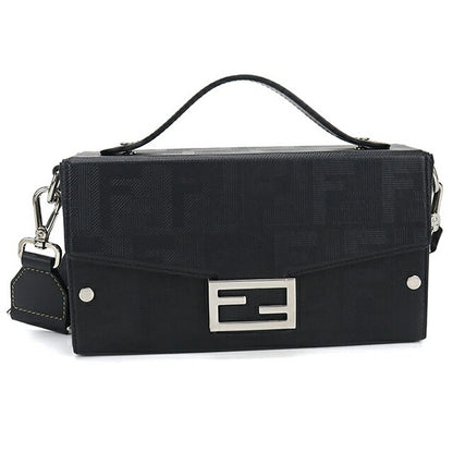 中古 フェンディ ハンドバッグ メンズ ブランド FENDI バゲット ソフトトランク 7VA565 ブラック USDFE115830011