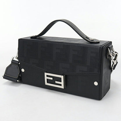 中古 フェンディ ハンドバッグ メンズ ブランド FENDI バゲット ソフトトランク 7VA565 ブラック USDFE115830011