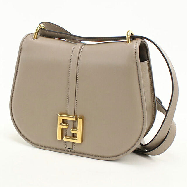 中古 フェンディ ショルダーバッグ レディース ブランド FENDI カモン ミディアム 8BT366 AQ0K F1LEY グレー USDFE116078011