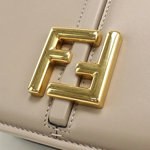中古 フェンディ ショルダーバッグ レディース ブランド FENDI カモン ミディアム 8BT366 AQ0K F1LEY グレー USDFE116078011