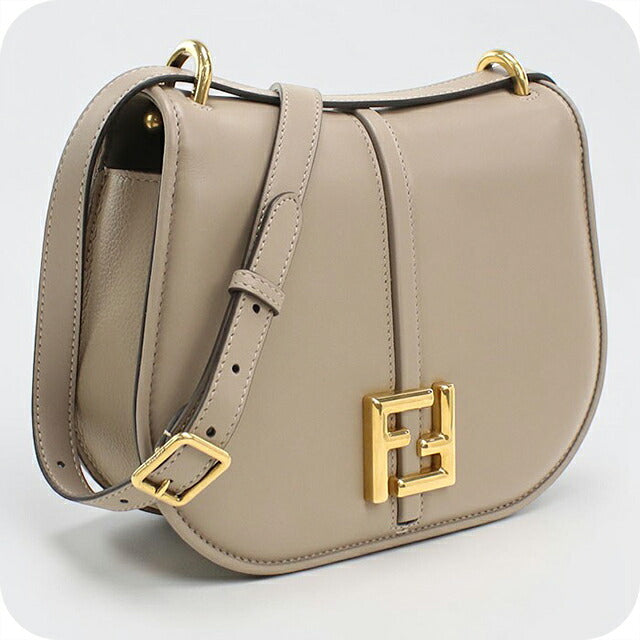 中古 フェンディ ショルダーバッグ レディース ブランド FENDI カモン ミディアム 8BT366 AQ0K F1LEY グレー USDFE116078011