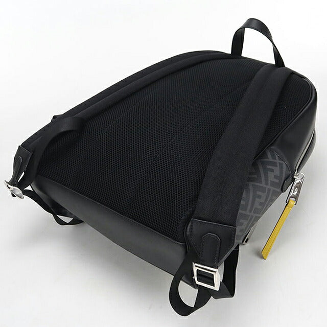 中古 フェンディ リュック メンズ ブランド FENDI ダイアゴナル バックパック 7VZ074 ブラック USDFE116107011